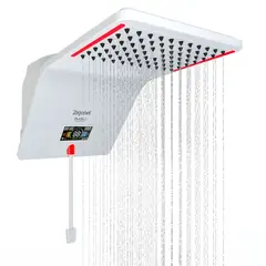 Zagonel - Chuveiro Elétrico Híbrido Eletrônico com Visor Digital 220v 7500w Branco Quadrado Ducali Premium Digital