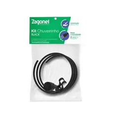 Zagonel - Kit Chuveirinho Mangueira Ducha Preto