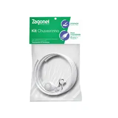 Zagonel - Kit Chuveirinho Mangueira Ducha Branco