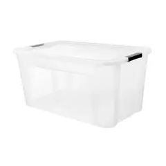 Just Home Collection - Caixa Ultraforte 92 Litros Transparente