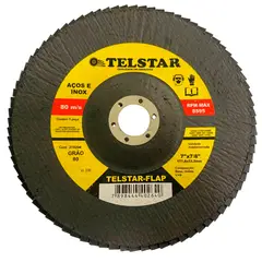 Telstar Abrasivos - Disco Flap Aço/inox 7x7/8 Grão 80