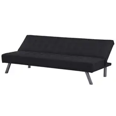 Just Home Collection - Sofa Cama 3 Lugares Harry Preto 179X78X76Cm