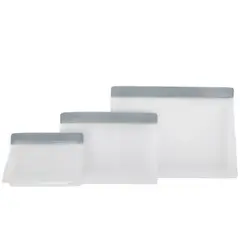 Just Home Collection - Conjunto com 3 Sacolas de Silicone
