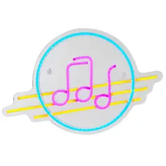 Just Home Collection - Letreiro Led Neon Live Notas