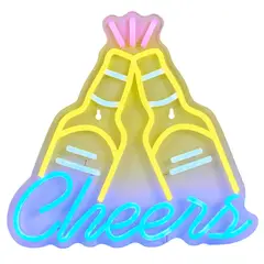 Just Home Collection - Placa de Neon Led Cheers