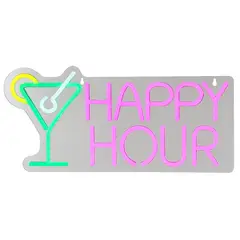 Just Home Collection - Letreiro Led Neon Happyhour