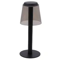 Just Home Collection - Luminária de Mesa Recarregável Luna Preto