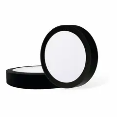 Dairu - Conjunto com 2 Painéis Led Circular Sobrepor 18w Lc Preto