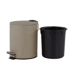 Just Home Collection - Lixeira Linea 5 Litros Taupe