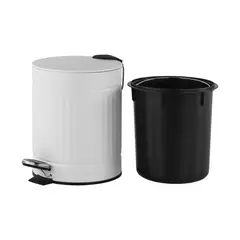 Just Home Collection - Lixeira Linea 5 Litros Branco