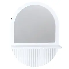 Just Home Collection - SB ESPEJO DECO SHELF 30X40 BCO