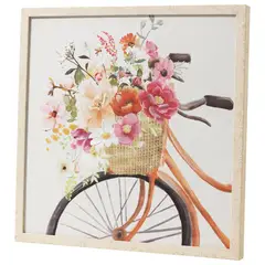 Just Home Collection - Quadro Bici Flor 1 50x50