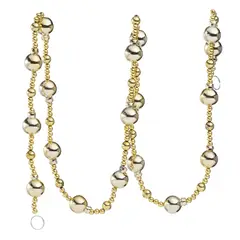 Dear Santa - Cordão Decorativo de Miçangas Douradas 120 Cm