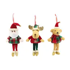 Dear Santa - Enfeite Natalino de Pelúcia Vermelho 25 Cm Sortido
