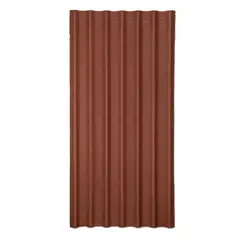 Onduline - Telha Ecológica Stilo Ondulada Fibra Vegetal 82x200cm Vermelho