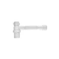 Astra - Sifão Sanfonado Universal Branco com Copo
