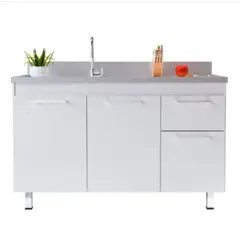 Cerocha Móveis - Gabinete para Cozinha Kaus 114cm Branco Cerocha