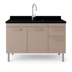 Cerocha Móveis - Gabinete para Cozinha Kaus 114cm Gianduia Cerocha