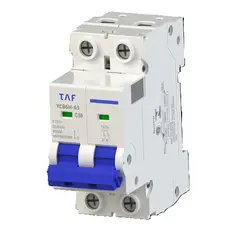 Taf - Disj Bipolar 2 X 50 Amp 4,5 Ka Din 7,88x3,56x7,60