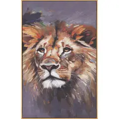 Just Home Collection - Quadro Leon Rosto 40x80