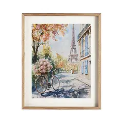 Just Home Collection - Quadro City Paris Bicicleta 40X50