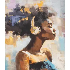 Just Home Collection - Tela Mujer Música 1 40x60