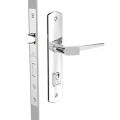 Soprano - Fechadura Popline Reta Cromada Externa 40x53