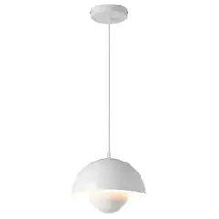 Just Home Collection - Pendente Pombal 1 Lâmpada E27 Branco