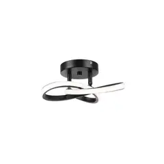 Just Home Collection - Luminária de Teto Led Twirl Preto