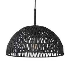 Just Home Collection - Pendente Hening 1 Lâmpada E27 Preto