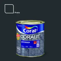 Coral - Coralit Antiferrugem Br Preto 900Ml