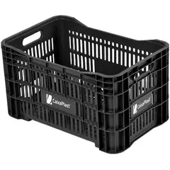 Caixaplast - Caixa Organizadora Plástica Preta Agricola Vazada 50,5L 51x33x30cm