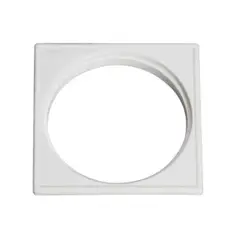 Luconi - Porta Grelha Branco Quadrado de 100 Mm