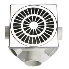 Luconi - Caixa Sifonada Cromada Quadrada 150 Mm