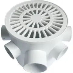 Luconi - Caixa Sifonada Branca Redonda 150 Mm
