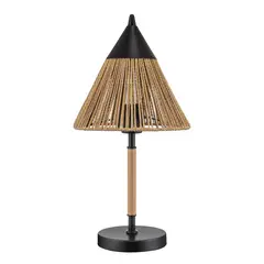 Just Home Collection - Luminária de Mesa Flam 1l E27 Nat/pt