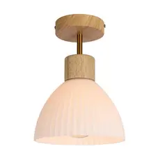 Non-branded - Pendente Elva 1l E27 Natural/branco