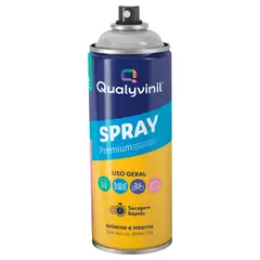 Qualyvinil - Spray Preto Brilhante 400ml