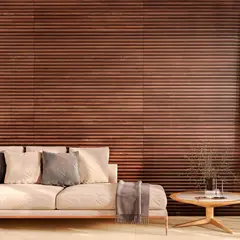 Biancogres - Revestimento Retificado Acetinado Flut Carua Rosso Marrom Interno/externo 45x90cm Caixa 2,00 M²