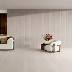 Biancogres - Revestimento Retificado Acetinado Flut Travertino Tivoli Marfim 45x90cm Caixa 2,00 M²