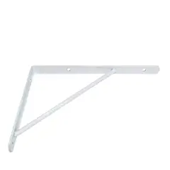 Zamar - Mão Francesa Reforçada Branca 25cm até 180kg Utilfer