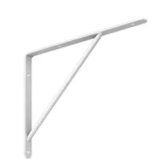 Zamar - Mão Francesa Reforçada Branca 30cm até 200kg Utilfer