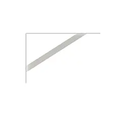 Brasforma - Mão Francesa Leve Branca 17cm até 50kg