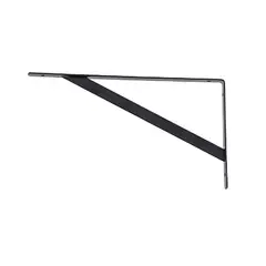 Brasforma - Mão Francesa Leve Preta 22cm até 50kg