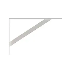 Brasforma - Mão Francesa Reforçada Branca 25cm até 70kg