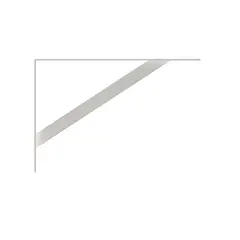Brasforma - Mão Francesa Reforçada Branca 30cm até 70kg