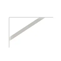 Brasforma - Mão Francesa Reforçada Branca 50cm até 70kg