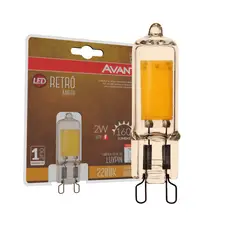 undefined - Lâmpada Led Retrô  G9 Ambar 2200k 2w 127v