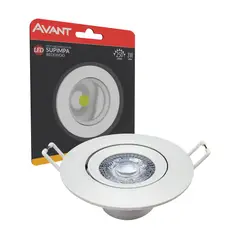 undefined - Spot de Embutir Redondoled  3000k 3w  250lm Branco Bivolt
