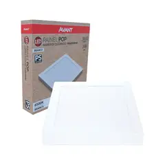 undefined - Painel Led Pop Quadrado Sobrepor 24w 6500k 26x26 Branco